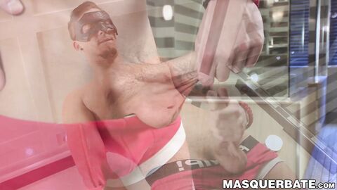 Hunk Vince strokes his massive uncut cock in front of the cam