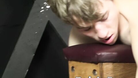 Kinky Chris Summers destroys tight ass of bound James Stirling