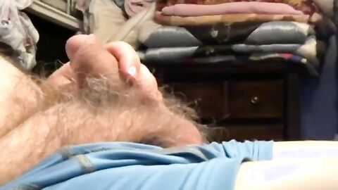 Bearded Daddy Strokes Solo