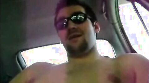 Verbal Hunk Cums Hard in His Car