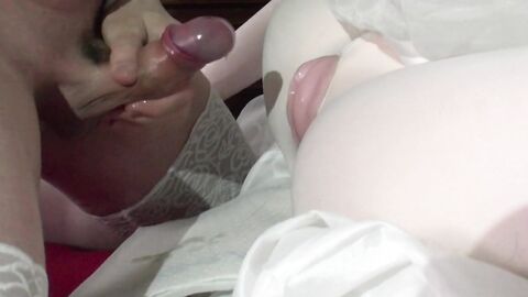 Sissy Crossdresser Fucks Doll with Emo Vibe