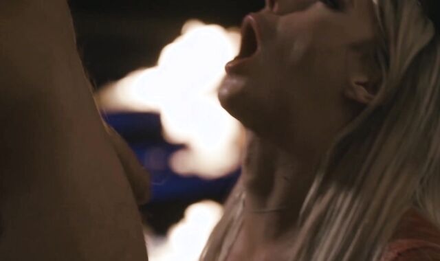 Blonde TS Aubrey Kate wrecks hairy hunk Wesley Woods ass tight ass