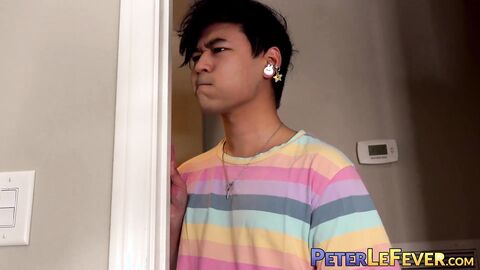 Hoshi caught Mika Ayden plowing his boyfriend Jon Darra in their bed