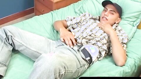 OTBXXX.com - Ass play and solo masturbation make young latino shoot hard jizz