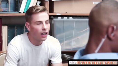 SayUncleNetwork.com - Black officer punishes twink with a raw ass fucking hard