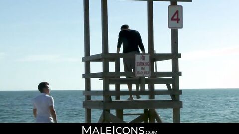 MaleIcons.com - Lusty twink's seduction and intense anal play with guy's big cock