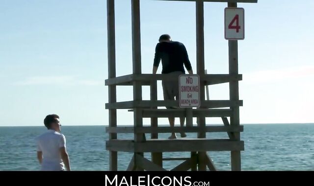 MaleIcons.com - Lusty twink's seduction and intense anal play with guy's big cock