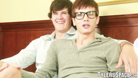 Twink cock riding action with anal fun after cock sucking