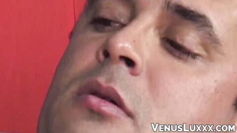 Horny guy wants to drain TS Thayanes cock by riding on it