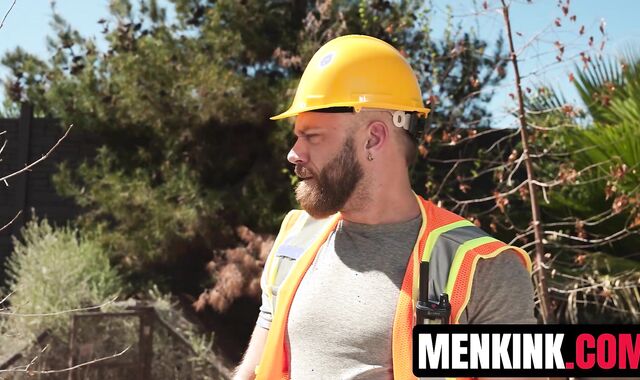 Brogan suspends and destroys Joey Wilcox at a construction site BDSM
