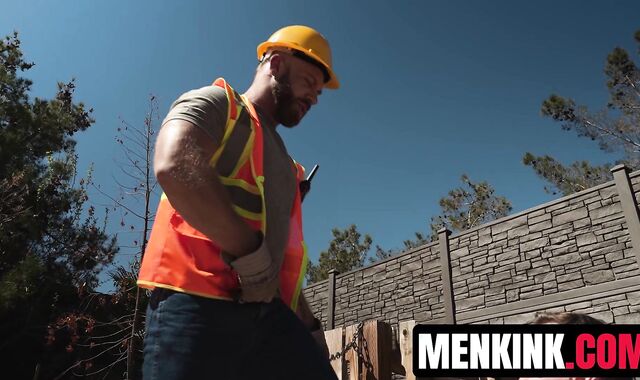 Brogan suspends and destroys Joey Wilcox at a construction site BDSM