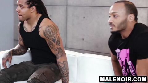 MaleNoir.com - Floyd Johnson wastes no time satisfying my bouncy butt