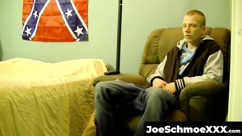 JoeSchmoeXXX.com - Young American strokes his dick till cum explosion