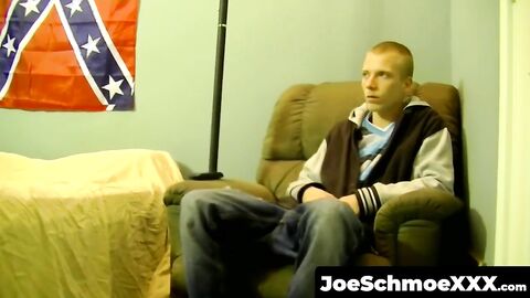 JoeSchmoeXXX.com - Young American strokes his dick till cum explosion