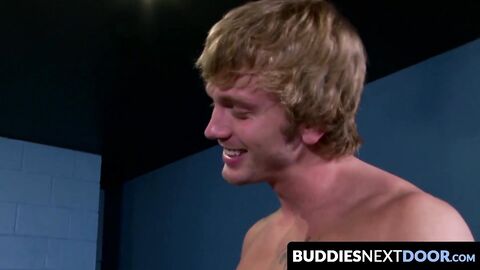 BuddiesNextDoor.com - Muscular hunks enjoy blowjobs and jerk off together in a heated