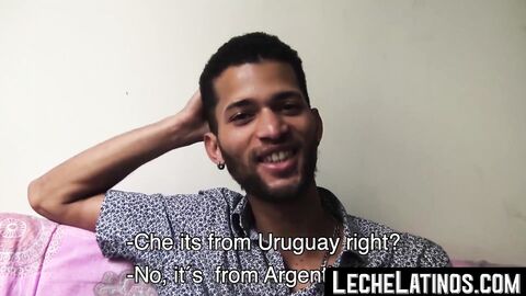 LecheLatinos.com - Latino dude's first gay sex encounter: raw, rough, and totally une