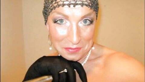 Mature CD Handjob Masturbation