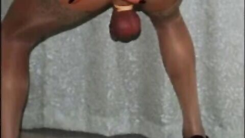 Mature CD Handjob Masturbation