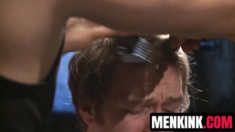 Straight Patrick Knight gets waterboarded and anal trained by Van