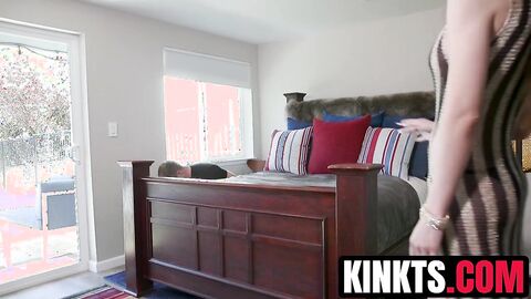 Slim trans Korra Del Rio mounts and rams shaped Mike Panic