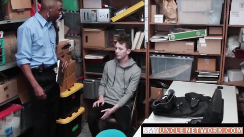 SayUncleNetwork.com - Curly haired twink barebacked by BBC for stealing from him
