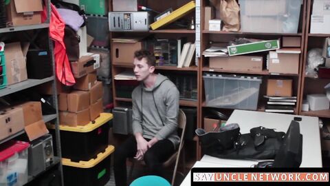 SayUncleNetwork.com - Curly haired twink barebacked by BBC for stealing from him