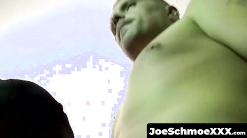 JoeSchmoeXXX.com - USA white dude gets his dick sucked by a black homo