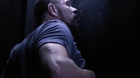 Glory hole blowjob turns to deepthroat with twink and daddy