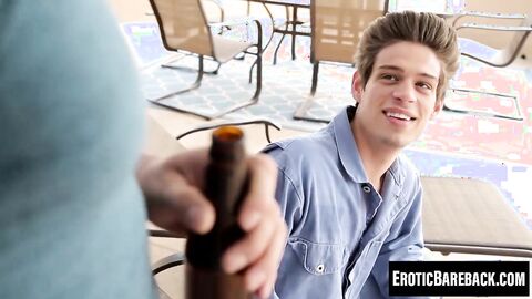 Derrick and Michael go wild with outdoor bareback action