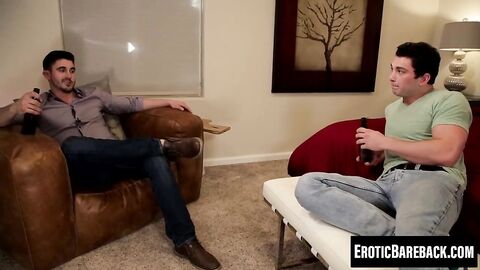 Johnny and Derrick Dime satisfy each other with raw passion