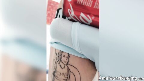 Stunning amateur Jamie solo wanks cock using hands and fleshlight