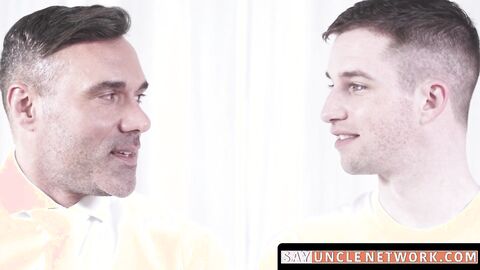 SayUncleNetwork.com - Cute Mormon jock fingered wide open then doggystyle raw fucked