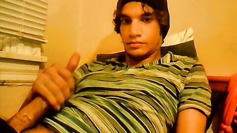 18yo homo Tristan Hollister tugs big dick before cumshot