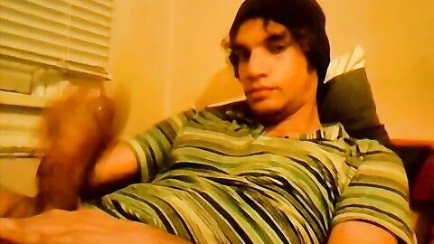 18yo homo Tristan Hollister tugs big dick before cumshot