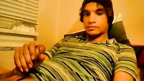 18yo homo Tristan Hollister tugs big dick before cumshot