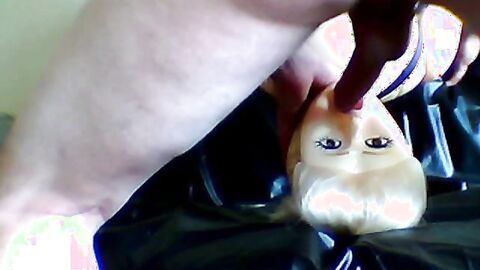 Rubber Doll Blowjob and Masturbation