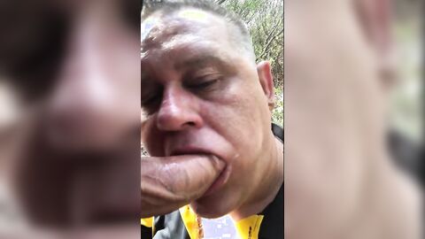 Muscled Hunks Outdoor Face Fuck