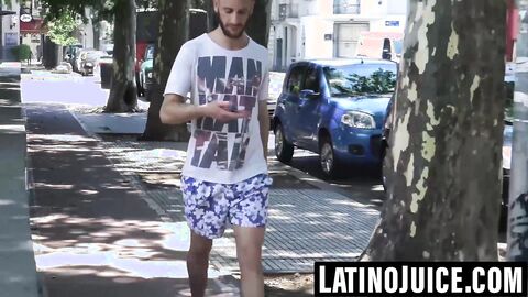 Bearded Latino moans as he gets raw fucked POV style