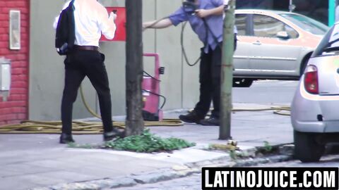 Latino stud gets wild pickup sex and blasted with cum