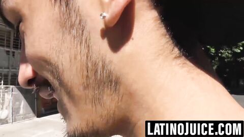 Latino stud gets wild pickup sex and blasted with cum