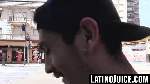 Latino stud gets wild pickup sex and blasted with cum