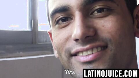 Straight Latino gets bred and covered for cash