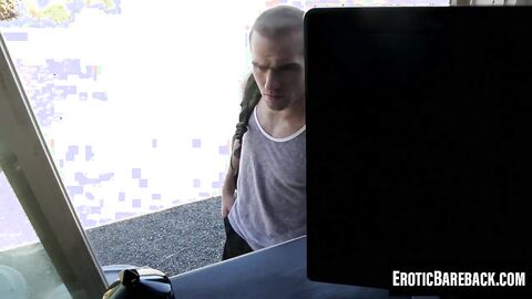 Colton and Jonah engage in athletic rough anal pounding