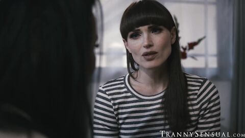 MILF Natalie surrenders as TS Reagan eats her cunt with desperate lust