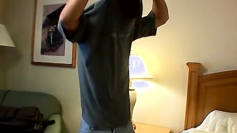 Hot twinks get it going bareback style after watching porn