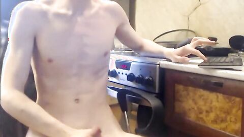 Muscular Hunk's Solo Show