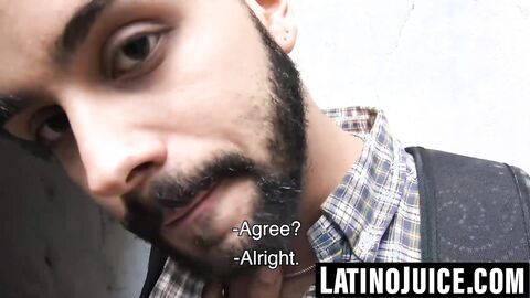 Hairy Latino stud bred and glazed for dinero