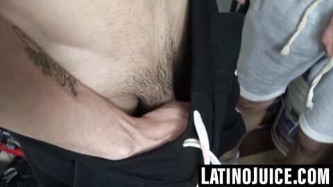 Pierced Latino submits to raw cock and swallows