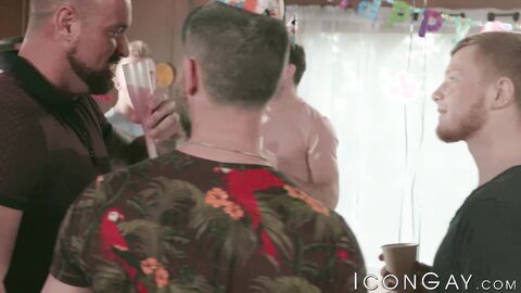 Horny Colby Tucker and Jackson Reed slip away for steamy sex session