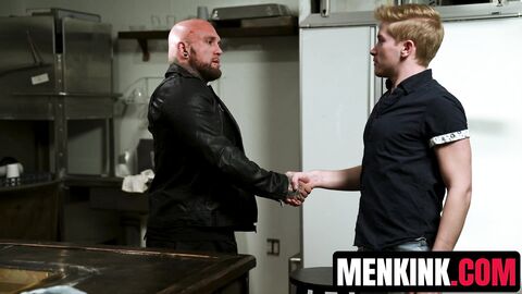 Gunnar Stone pounds bratty Zacc Andrews into submission with raw cock